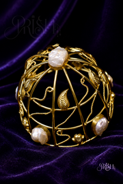 Pearl Veil Heritage Bun Cage with Juda Pin