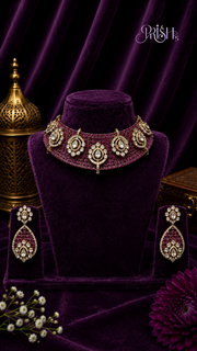 Raktāri Royale Ruby Choker Set