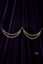 Moonlit Twin Pearl Ear Drapes