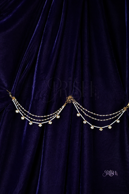 Ivory Moissanite Ear Drapes