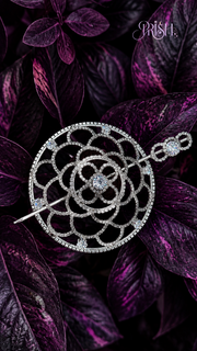 Celestia Bloom Stone Bun Brooch