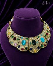 Nauratan Mahal Necklace Set