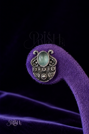 Moonmist Heritage Oxidised Stud Earrings