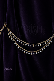 Moonlit Twin Pearl Ear Drapes