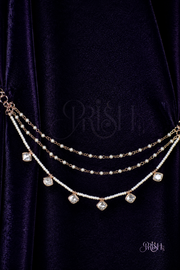 Ivory Moissanite Ear Drapes