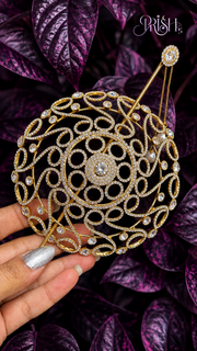 Aurelia Halo Stone Bun Brooch