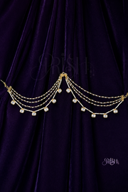 Sheesh Mahal Moissanite  Ear Chains
