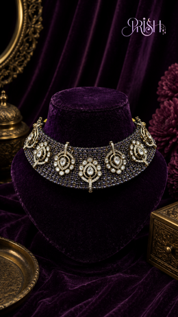 Aaradhya Amethyst Necklace Set