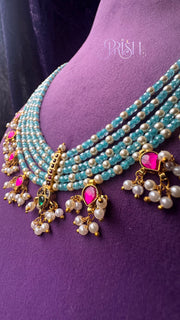 Neelambari Gulika Beaded Haar