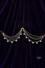 Sheesh Mahal Moissanite  Ear Chains