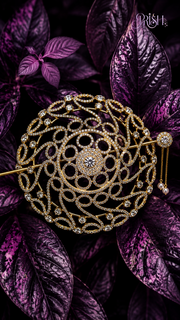 Aurelia Halo Stone Bun Brooch