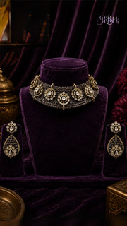 Aaradhya Amethyst Necklace Set