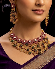 Raktakamal Pushpavalli Rajhaar Set