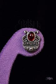 Ruby Royale Heritage Oxidised Stud Earrings