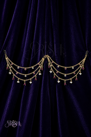 Ruby Pearl Ear Drapes