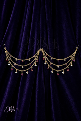 Ruby Pearl Ear Drapes